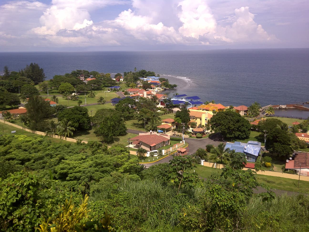 Aerial view of the community
